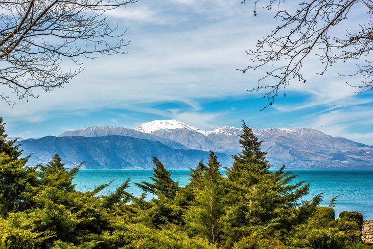 View of Lake Eğirdir from the trail