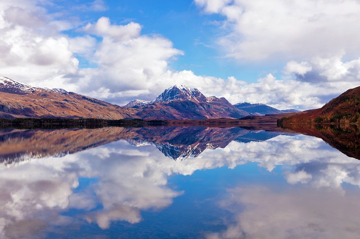 Loch Maree and mountain reflection