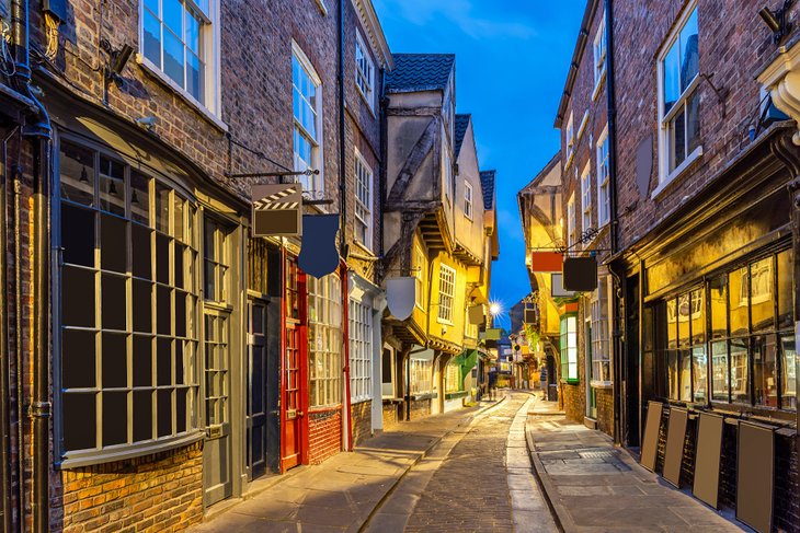 York's Shambles at dusk