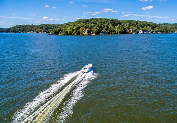 Boat on the Lake of the Ozarks