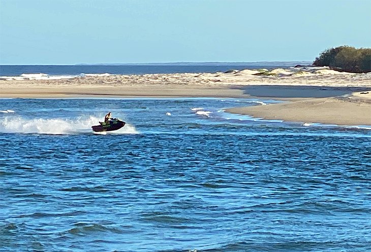 Jet skier in Pumicestone Passage