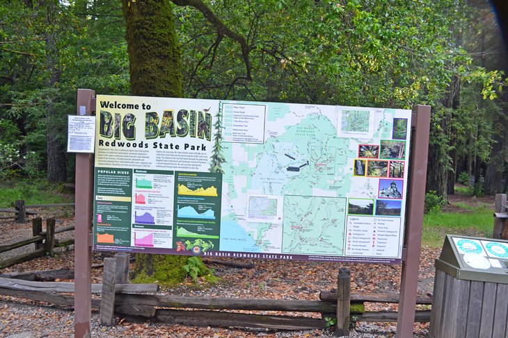Sign at Big Basin Redwoods State Park, California