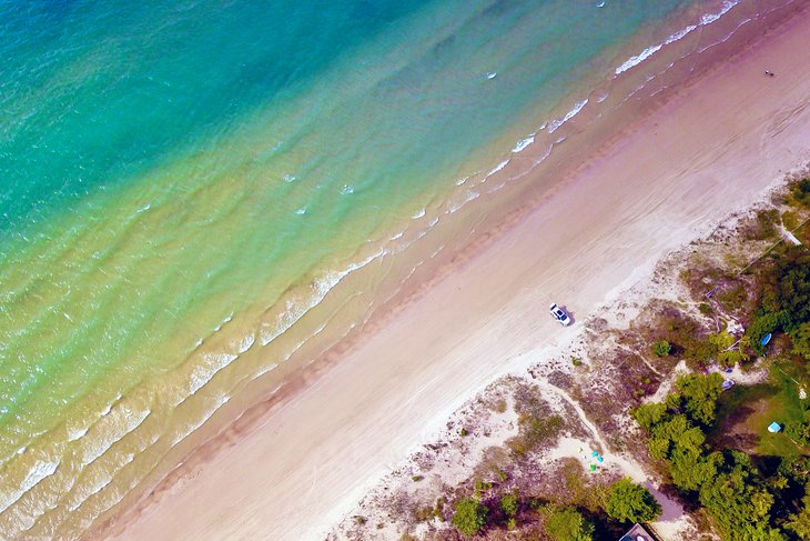 Aerial view of Sauble Beach