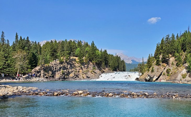 Bow Falls in the town of Banff