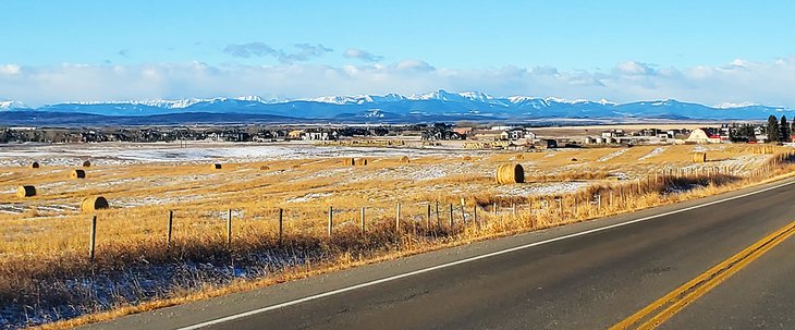 Driving from Calgary to Banff