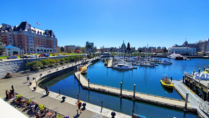 Victoria's Inner Harbour on a sunny day