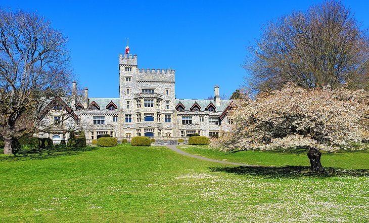 Hatley Park National Historic Site in spring