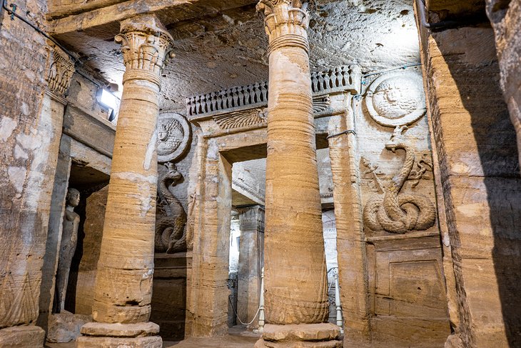 Inside the Catacombs of Kom el-Shuqqafa