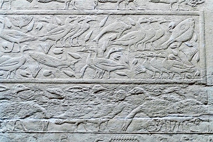 Relief detail inside the Mastaba of Kagemni