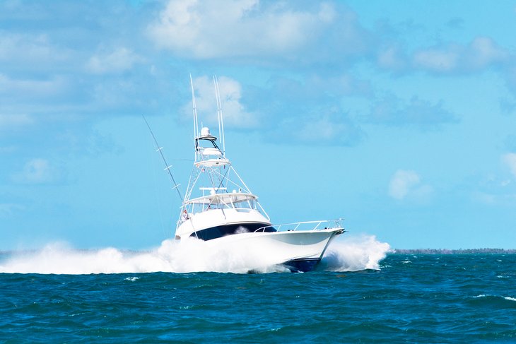 Fishing boat off Key Largo