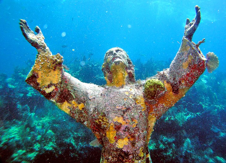 Christ of the Abyss statue at John Pennekamp Coral Reef State Park