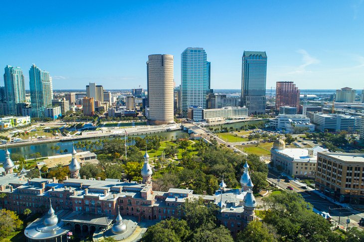 Aerial view of Downtown Tampa