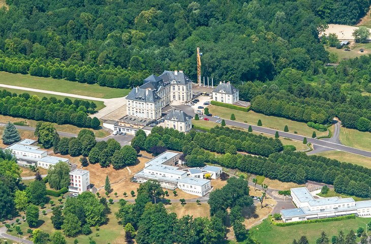 Aerial view of the Brienne-le-Château