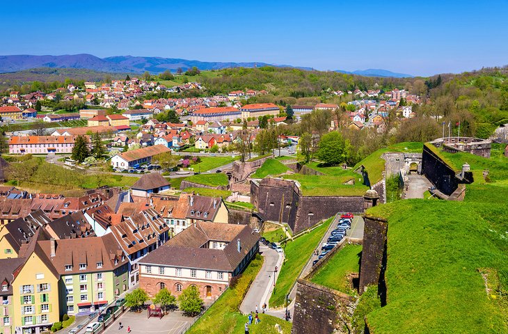 View of Belfort from the citadel