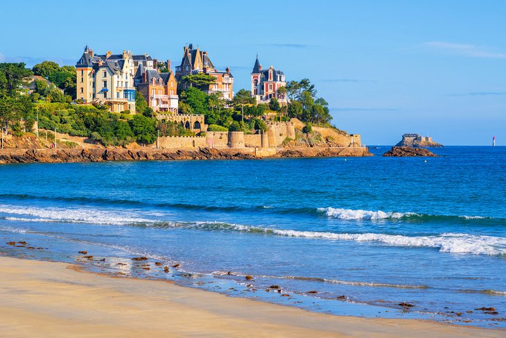 The seaside resort of Dinard in Brittany