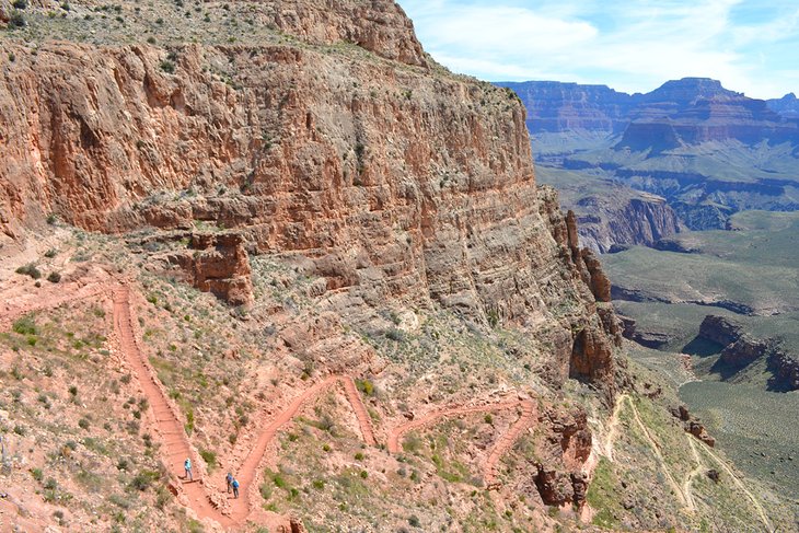 Cambios en el sendero Bright Angel Trail, Parque Nacional del Gran Cañón