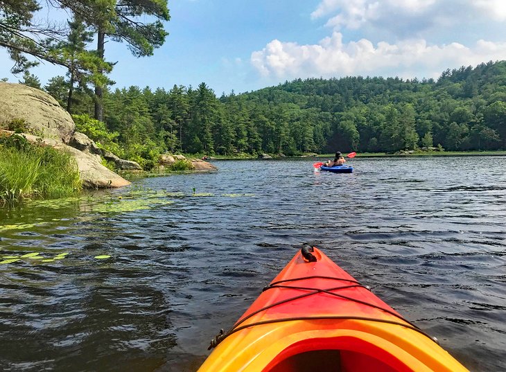 Kayaking on Pawtuckaway Lake