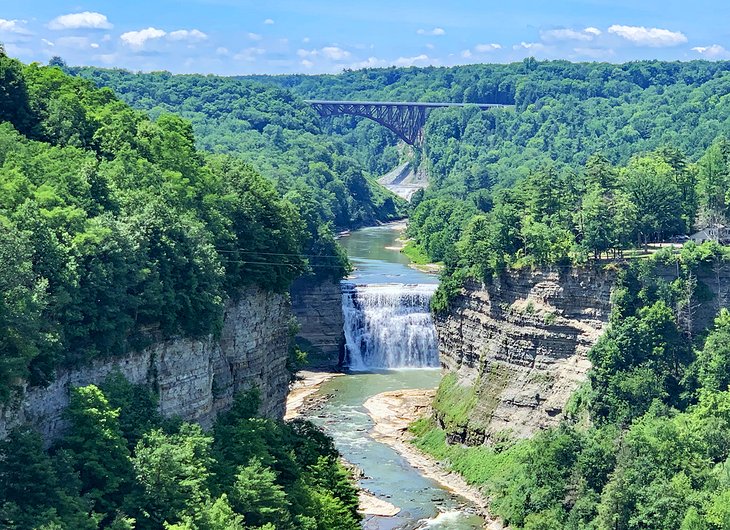 The Upper Falls at Letchworth State Park