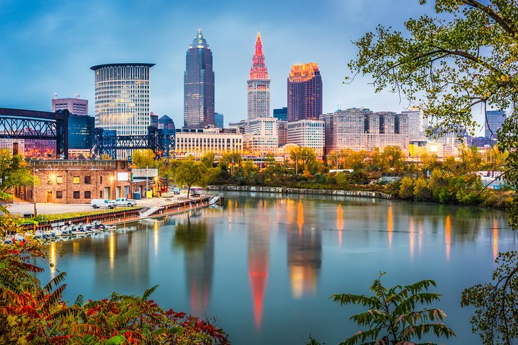 View of Cleveland in the evening