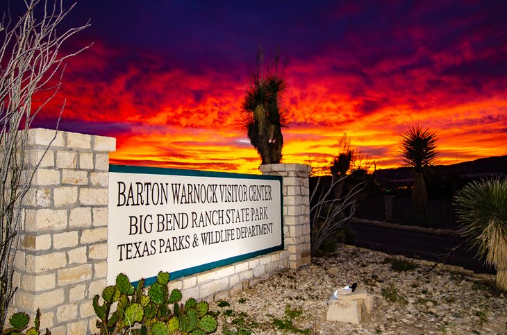 Sunrise at Barton Warnock Visitor Center