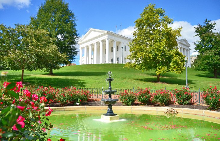 Virginia State Capitol building in Richmond