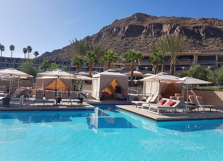 One of the pools at The Phoenician resort in Phoenix