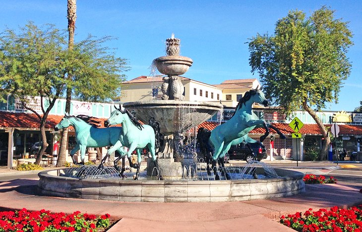 Fountain in Old Town Scottsdale
