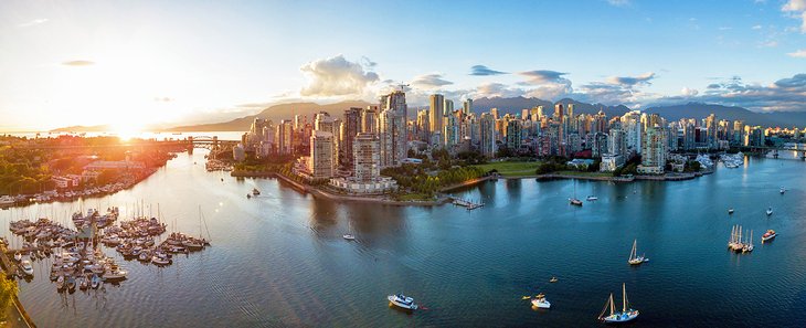 Aerial view of Vancouver