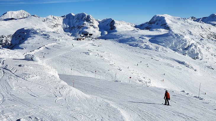 Skiing on Whistler Mountain