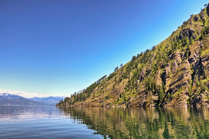 Lake Pend Oreille scenery at Windy Point, Idaho