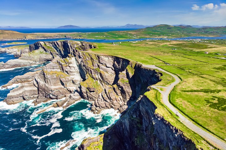 The Kerry Cliffs along the Ring of Kerry route