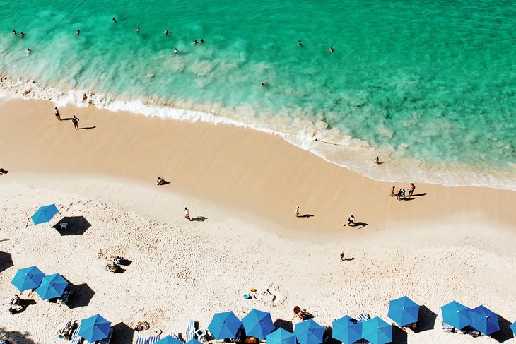 Aerial view of Playa Las Gemelas