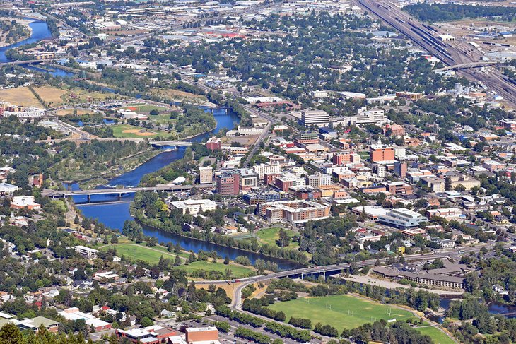 Missoula Cityscape seen from Mount Sentinel Summit