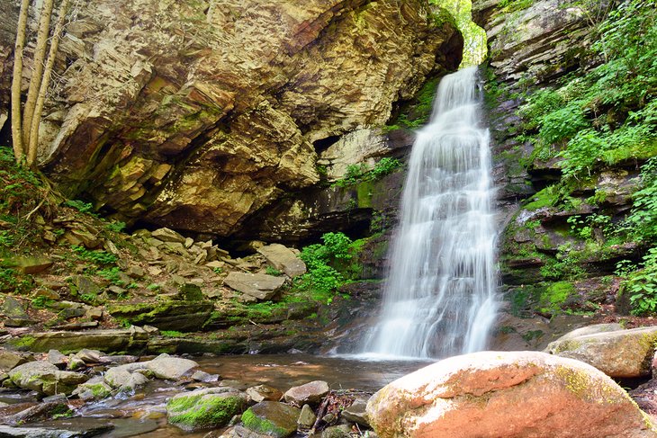 Waterfall in the Catskills Mountains