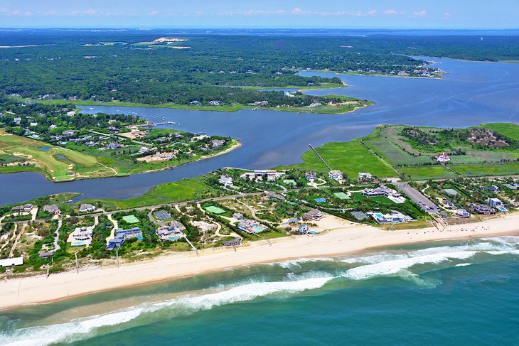 Aerial of the Hamptons