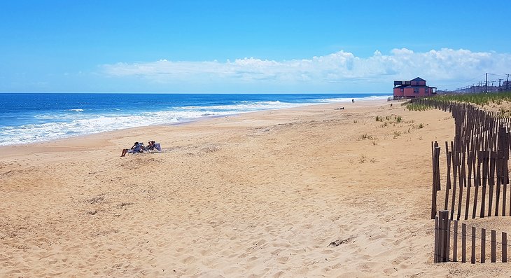 A quiet stretch of beach near Kitty Hawk