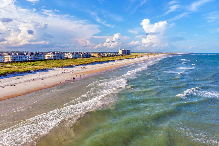 Aerial view of Wrightsville Beach