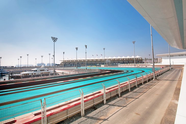Yas Marina's F1 circuit track