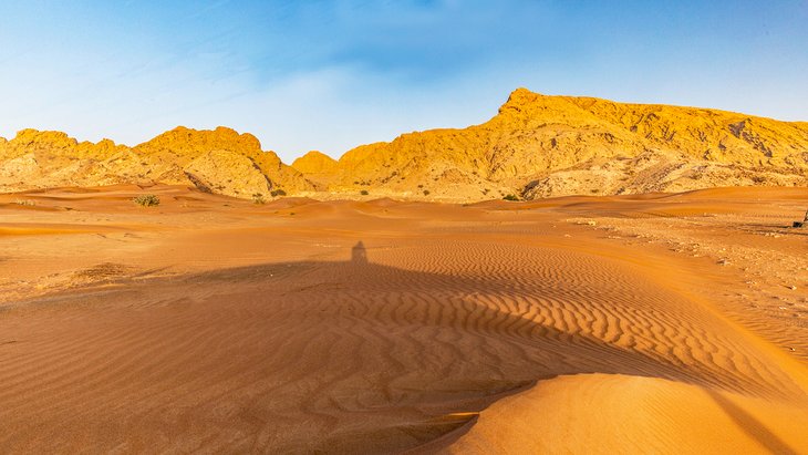 Desert scenery surrounding Mleiha Archaeological Site