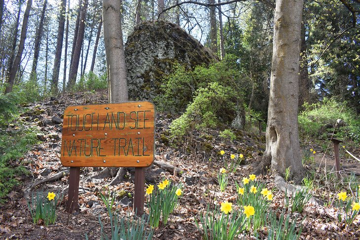 Trail sign at the John A. Finch Arboretum