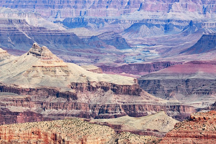 View over the Grand Canyon from the South Rim