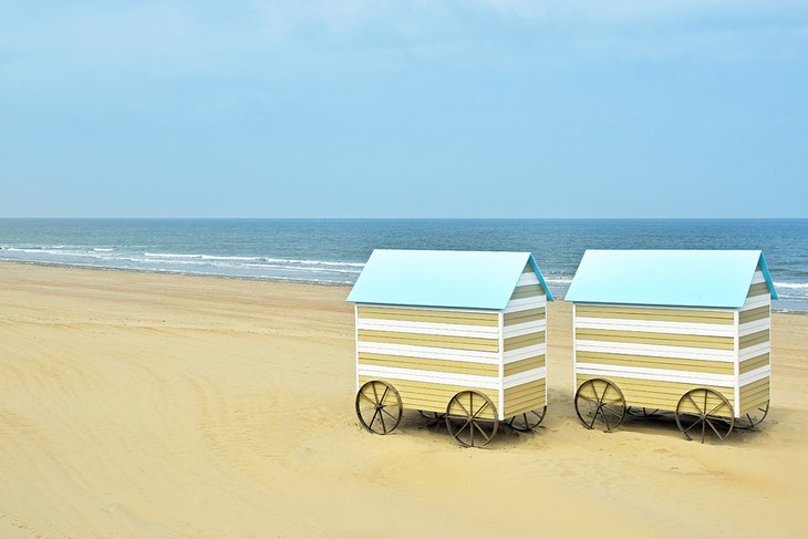Beach carts at Bredene