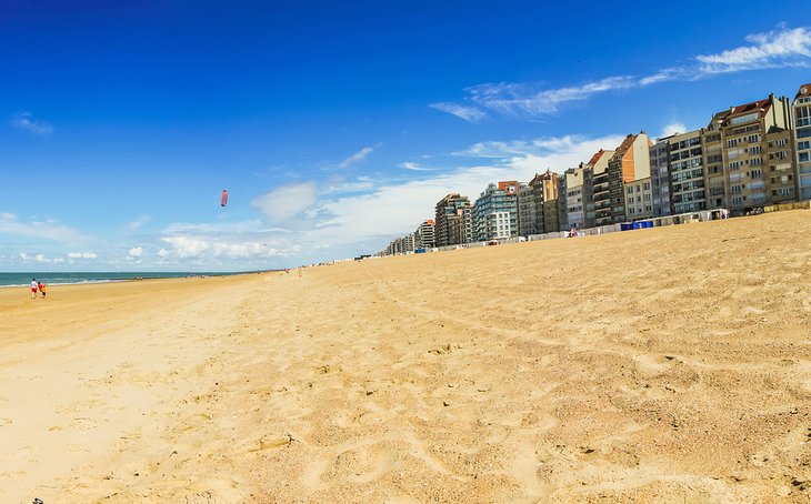 The beach at Knokke-Heist, Belgium