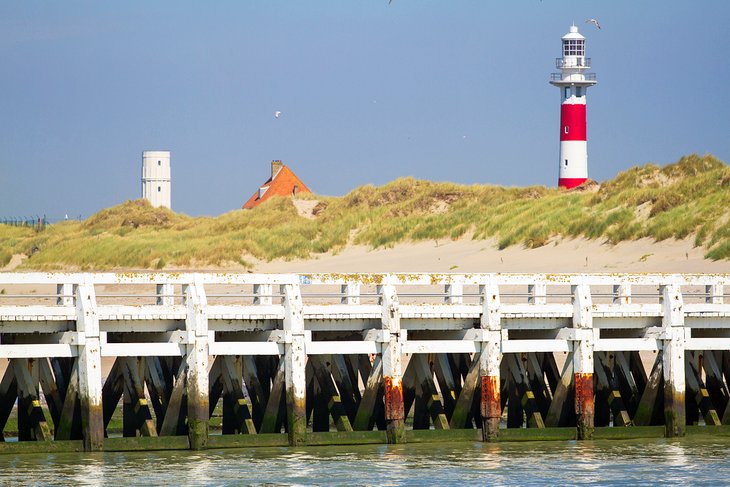 Pier at Nieuwpoort Beach