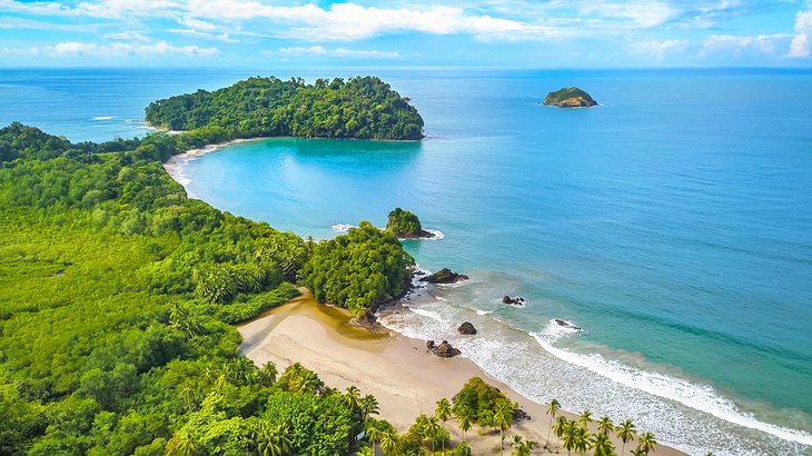 Aerial view of Manuel Antonio National Park