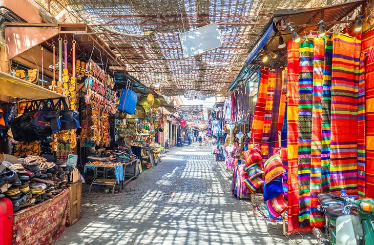 Market stands, Marrakesh, Morocco