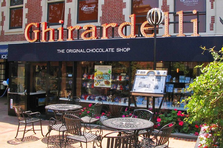 Ghirardelli Chocolate Shop in Ghirardelli Square