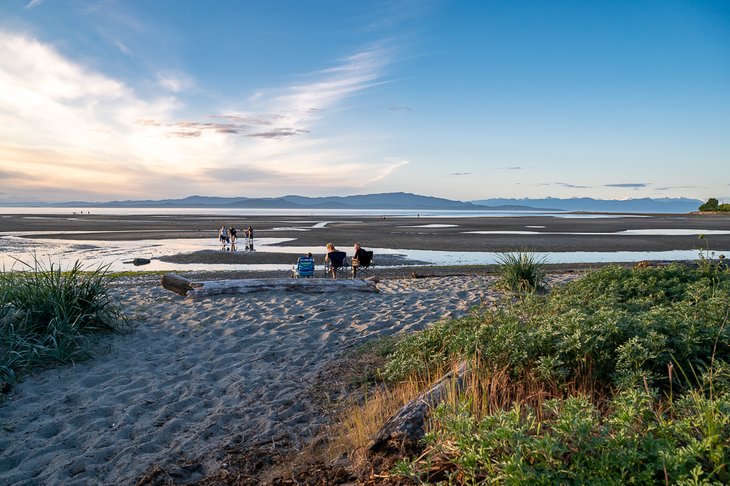 Beach time on Parksville Bay