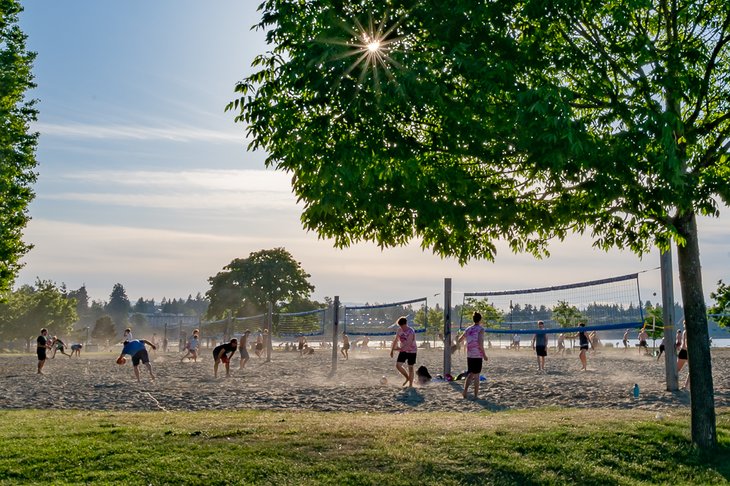 Beach volleyball in Parksville