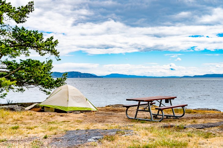 Campsite on the edge